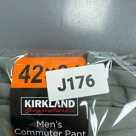 NEW Kirkland Signature Men's 42x34 Commuter Tech Pants Olive Green UPF 50 - Picture 8 of 8